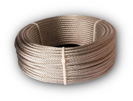 Chapuis - Câble de Traction Gainé PVC - Acier Dur Galvanisé - Charge de Travail Indicative 159 kg - Diamètre 4/6 mm - Longueur 10 m - Levage et Remorquage