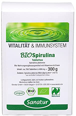 Sanatur - bioSpirulina 750 Tabletten Nachfüllpackung kbA - 300 g