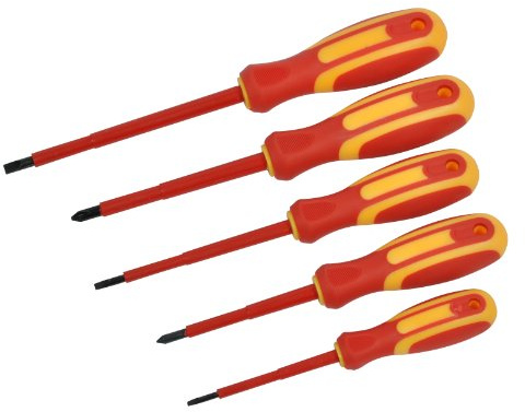 Avit AV05050 Set di cacciaviti isolati, 5 pezzi, 1000 V