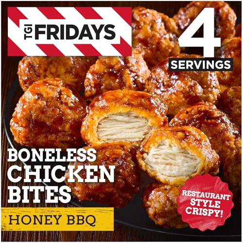 TGI Fridays Honey BBQ Boneless Chicken Bites Frozen Snacks, 15 oz Box