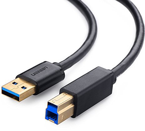 UGREEN Cable de Impresora US210 USB 3.0 para USB Tipo-B 2m Negro