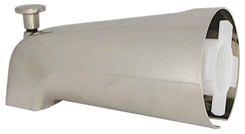 DANCO Bath Tub Spout with Diverter, Brushed Nickel, 1-Pack (89249)