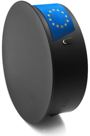 raik Blindkappe Abdeckung 150 mm Durchmesser schwarz für Wandabschluss Doppelwandfutter Senotherm beschichtet Stahl 0,6 mm zum Verschließen von Doppelwandfutter Kamin Zubehör Made in EU