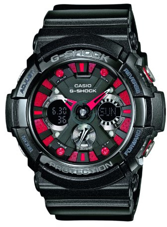 Casio Herren-Armbanduhr XL Analog Quarz Resin GA-200SH-1AER