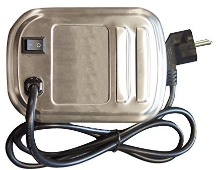 'Cook in Garden AC084 Motor eléctrico con asador Giratorio, Acero Inoxidable, 20,5 x 11,5 x 10 cm