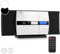 oneConcept Radio Portatile con Lettore CD HiFi, Radio FM e impianto Stereo Casa AUX + 2 Altoparlanti Integrati, Display LCD, Telecomando, Sveglia, MP3 e Ingresso SD, Impianto Hi Fi Stereo Casa Potente