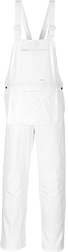 Portwest Bolton Painters Bib, colorWhite talla XL S810WHRXL