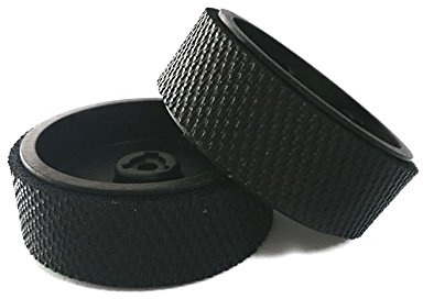 iRobot 4413943 Ersatz Räder, Reifen (2-Pack ) für Braava 300 Serie, Schwarz