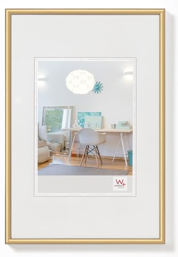 walther design Bilderrahmen gold 60 x 80 cm New Lifestyle Kunststoffrahmen KV080G