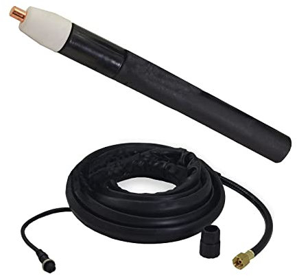 RIVERWELD Torche Plasma Complète PT-31 LG-40 avec Corps de Torche Droit 20073 - Tête Machine 0º Type Crayon - Longueur 5 Mètres Pour avec Découpeurs Plasma CUT50D, CUT-50, CT-312 et CUT40