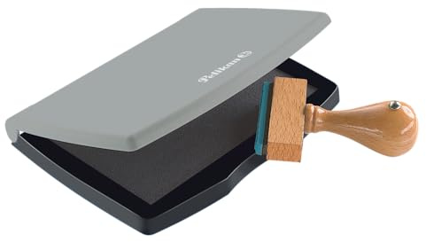 Pelikan 336222 Stempelkissen 2E, getränkt, 7 x 11 cm, schwarz