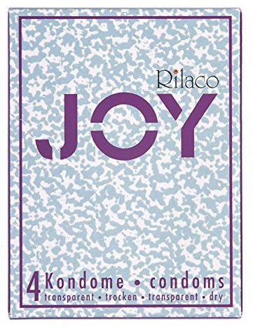 RILACO Kondome Joy (trocken) 4 Stück, 1er Pack (1 x 4 Stück)
