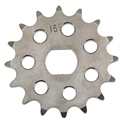 RESO Antriebskettenrad, Ritzel, Tuning - KR51/2, S51, S70, SR50, SR80 - 16Z - 16 Zähne - mit Erleichterungsbohrungen -