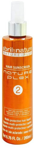 abril et nature - Nature Plex, STOP Rotura - Protector Capilar Total - Hair Sunscreen - Protector Solar y Térmico N2 - Cabellos Finos y/o Naturales - Sin Aclarado - 200 ml
