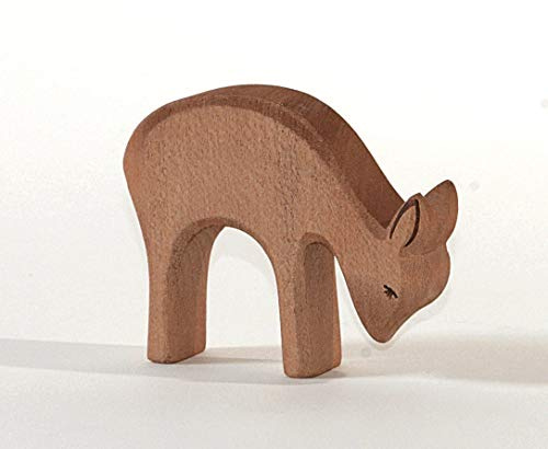 OSTHEIMER 15303 REH fressend aus Holz Höhe 6,0cm Tiere in Wald & Flur