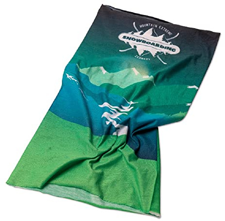Multifunktionstuch personalisiert – Buff Bandana selbst gestalten – Individuelles Schlauchtuch mit eigenem Foto, Logo oder Wunschdesign