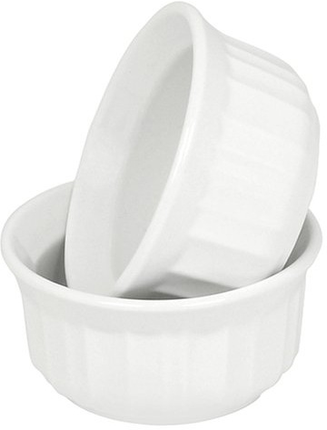 CorningWare RS4 4oz/118mL Round French White Ramekins Bowl (2-Pack)