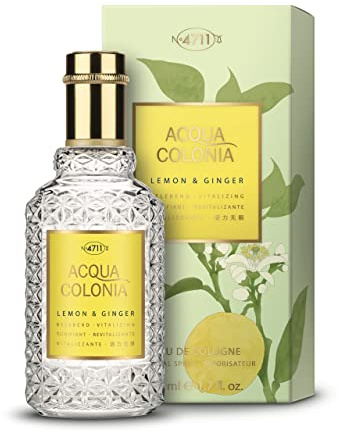 4711 Acqua Colonia® Lemon & Ginger | Eau de Cologne - belebend - Wellness für die Sinne | 50ml Natural Spray