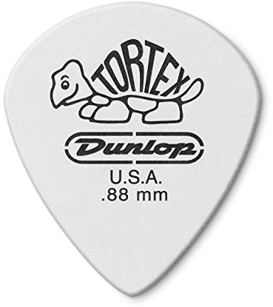 JIM DUNLOP Plektrum Tortex White Jazz III 0,88mm 12 Stück