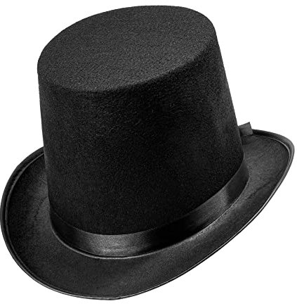 W WIDMANN MILANO Party Fashion 1664T - Zylinder, Zirkus, Hut, Kopfbedeckung, Fasching, Karneval, Mottoparty