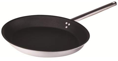 Pentole Agnelli ALSA121BS4 Padella Ovale Spessore 3 Millimetri con Manico Tubolare Inox, Diametro 40 cm