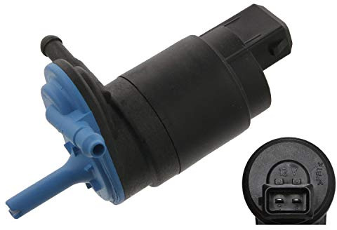 febi bilstein 08028 Waschwasserpumpe/Wischwasserpumpe für Scheibenreinigungsanlage, 12 Volt, 1 Stück