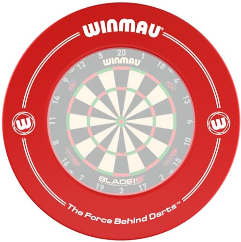 Winmau Printed Red Dartscheibe Surround Suitable for All Winmau Bristle Dartboards