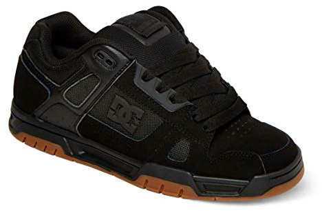 DC Shoes Stag Zapatillas de Estar por casa, Hombre, Multicolor (Black/Gum), 46 EU