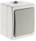 Zenitech Botón pulsador IP54 de superficie Gris Akya