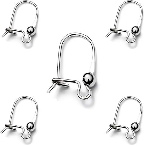 My-Bead 5 Paar Ohrhänger Clip Brisuren 18mm 925 Sterling Silber gestempelt nickelfrei in Juweliers- Qualität
