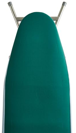 Perfetto Tovaglia/Copriasse/Copertura asse da stiro - Stiroseta - Cm 130x50 misura dell'asse da stiro (cm140x60 compreso di bordo). Verde.