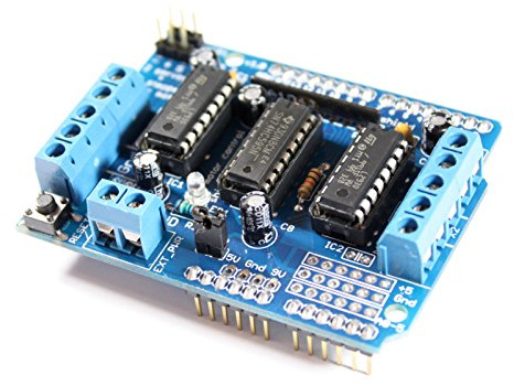 Paradisetronic.com Motor Shield für Arduino UNO/Mega mit 2X L293D Treiber für Schrittmotoren, Servo