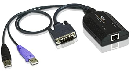 ATEN KA7166 DVI-USB-KVM-Adapterkabel, schwarz