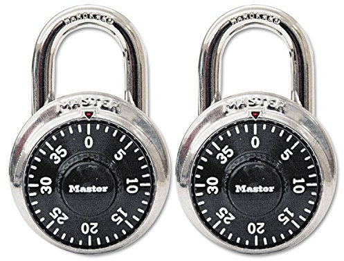 Master Lock 1500T 2-Pack Assorti Cadenas à Combinaison