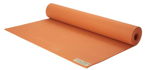 JadeYoga Harmony rutschfeste Naturkautschuk Yogamatte (5mm, 173cm) orange