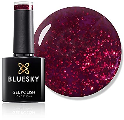BLUESKY Number 80545 Roby Sparkle UV LED Gel Nail Polish, 10 ml