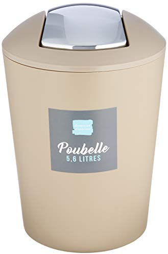 Douceur d'Intérieur Flic Flac Abfalleimer, 5.6 L Taupe