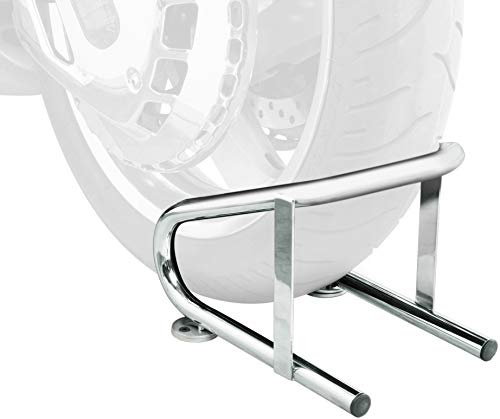 Raider 19-610 Deluxe Chrome 5-3/4 Wide Wheel Chock for Motorcycles, Mopeds, Trailers