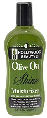Hollywood Beauty Olive Oil Moist and Shine Moisturizing Hair Lotion, 12 Ounce by Hollywood Beauty