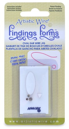 Artistic Wire Findings Forms, Oval Ear Wire Jig, 1 pc