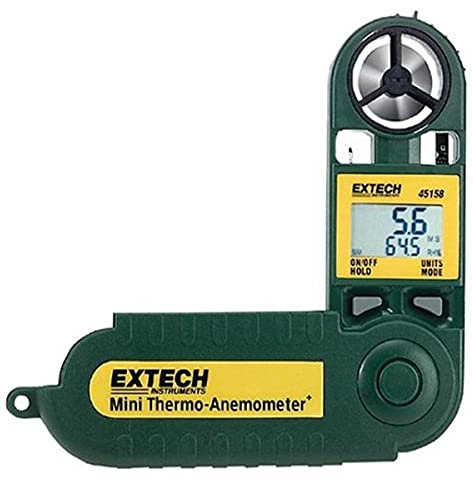 Extech 45158 Instruments Mini Thermo-Anemometer with Humidity- Green