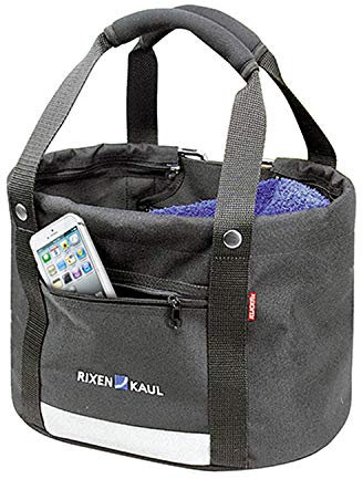 KLICKFix Fahrradkorb Shopper Comfort Mini, Schwarz, 24 x 23 x 24 cm