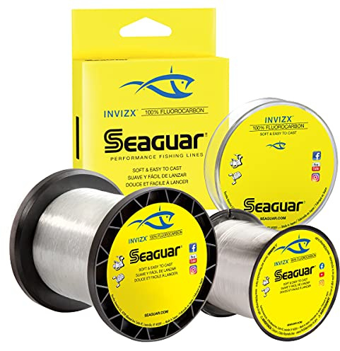 Seaguar Invizx Freshwater 100% Fluorocarbon Fishing Line 17lbs, 200yds - 17VZ200