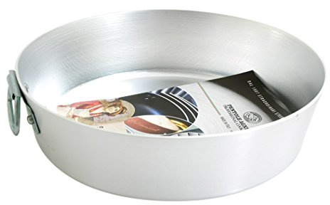 Pentole Agnelli Family Cooking Alluminio Tortiera Conica con Anello, Argento, 20 cm