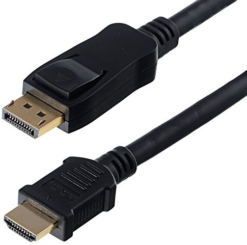 Helos 118881 10 m Displayport HDMI schwarz Kabel und Adapter Video, Schwarz