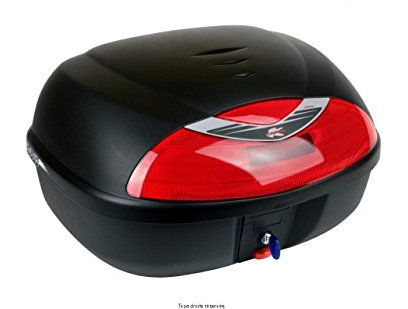 Kappa Topcase K42 - Motorradkoffer, Schwarz Unlackiert, 42 Liter