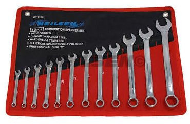 Combination Spanner Wrench Set 6-22mm Open End & Ring