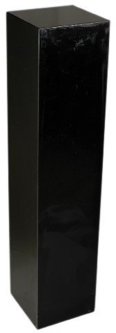 Säule aus seltenem schwarzen Granit, massiv, als Sockel für Skulptur, Büste, Vasen, oder Galeriesockel, Blumensäule, Dekosäule, Schmucksäule, Schlicht, klassische Optik, H/B/L: 80x22x22 cm, 120KG
