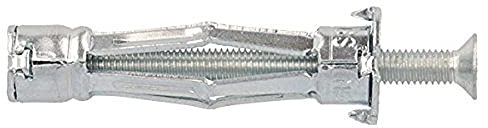 Molly M11206-XJ Chevilles métalliques à expansion avec vis M5 Ø 5 x 50 mm, Gris, Set de 10 Pièces