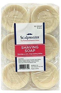 Scalpmaster Shaving Soap, 6 Count